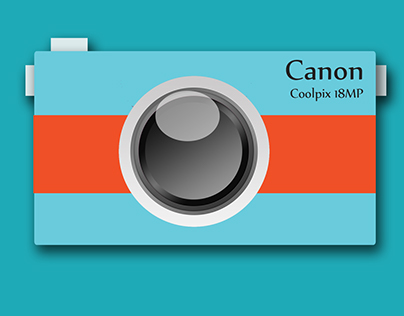 Canon Coolpix - Flat Designing