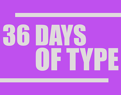 36 DAYS OF TYPE 2018