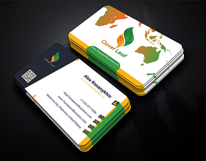professional modern custom business card design