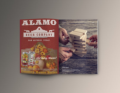 Alamo Beer can design concept