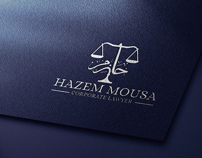 Hazem Mousa Lawyer Logo & Business card