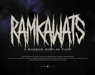 Ramkawats - Horror Display Font