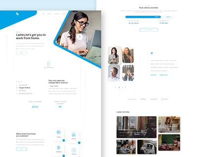 Freelancing for females Overview page