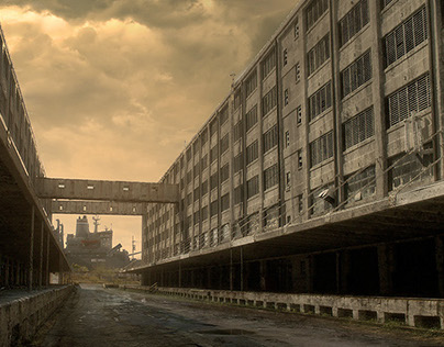 Matte paintings for "MAN DOWN" movie