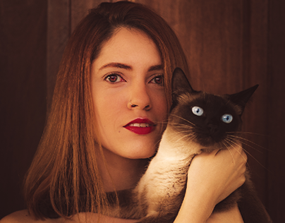 Woman and the Cat