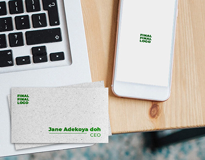 Textured Business card mockup