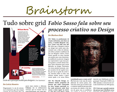 Revista Brainstorm (projeto de Planejamento Gráfico)