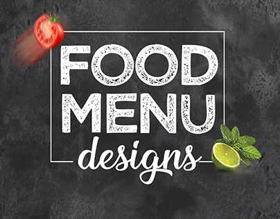 food menu designs