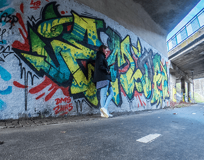 Fotografia sferyczna Graffiti