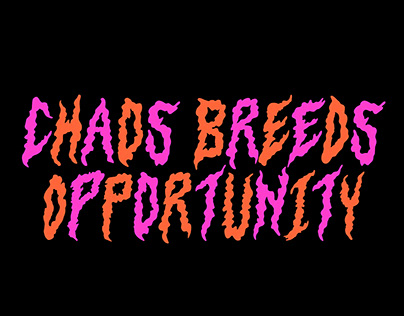 Chaos Breeds Opportunity