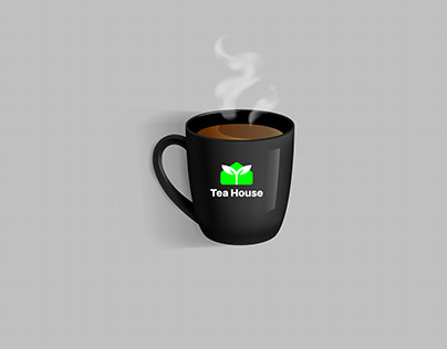 Tea House tea-cup Brand identity Design