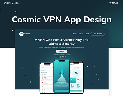 VPN app website design