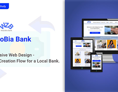 WaZoBia Bank - Responsive Web Design Case Study