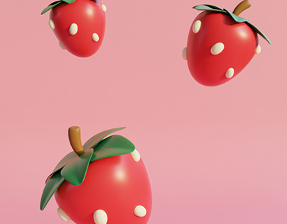 Stylized Cute Strawberry