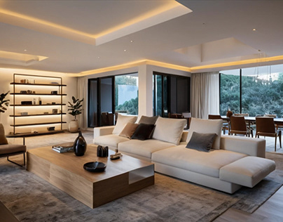 R.İ. Home design work - kitchen, living room, veranda