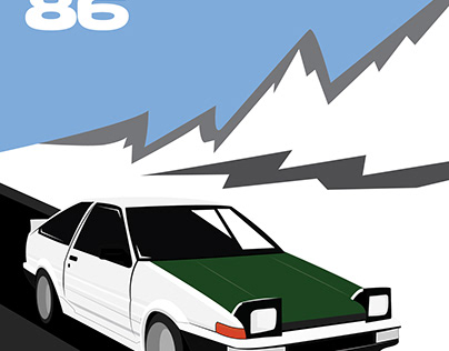 TOYOTA AE86 POSTER