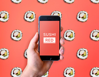 Sushi Red | Дизайн - концепция логотипа доставки еды