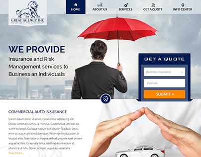 Insurance and Risk Management Website Design