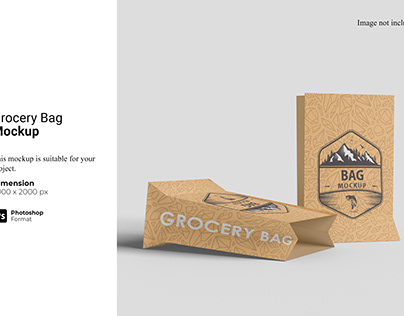 Grocery Bag Mockup