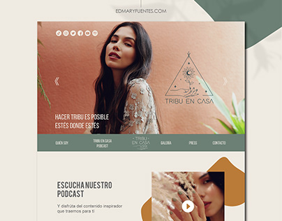 Branding + Diseño para Sitio Web - Tribu en Casa