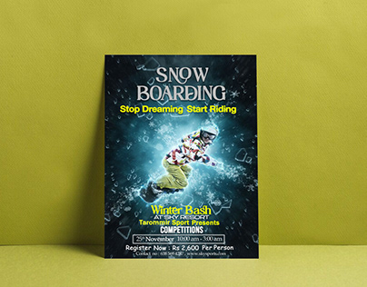 Snow Boarding flyer