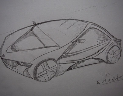 BMW I8 Sketches