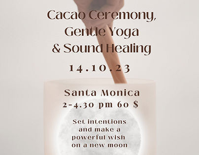 Cacao and sound healing ceremony
