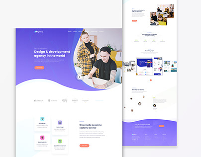 agency landing page