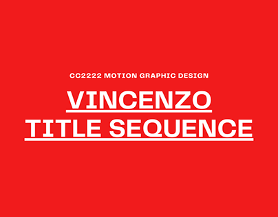 Vincenzo Title Sequence Research