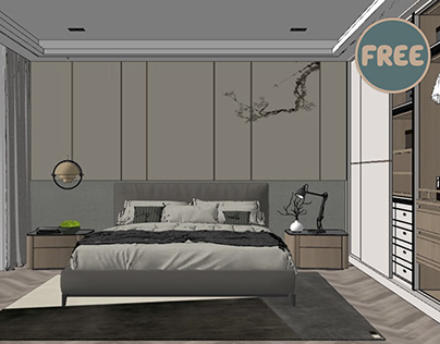 6271. Free Sketchup Bedroom Models Download