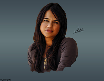 Artistic portrait of the face / Michelle Rodriguez