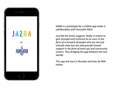 "JAZBA" App Design for LGBT community