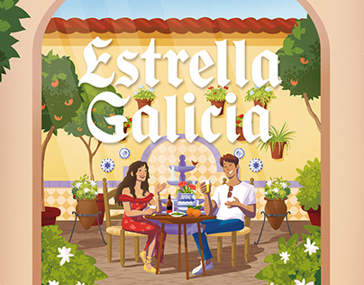 Estrella Galicia | Ilustración packaging