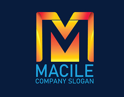 modern M latter logo design