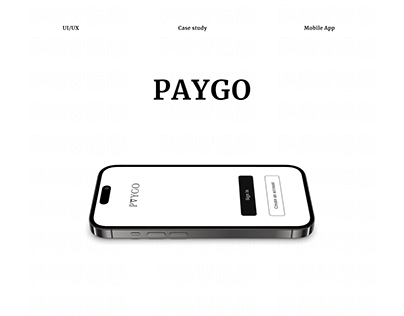 A mobile banking app (PAYGO)