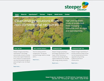 Steeper Energy Website Redesign