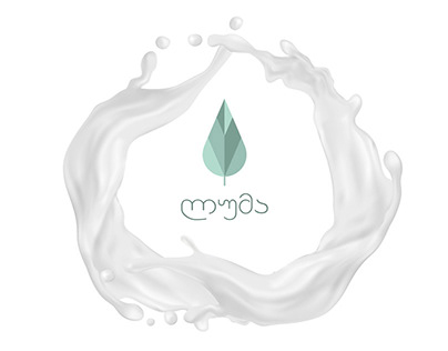 Plant milk logo and label design