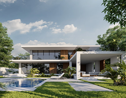 Private house 3d visualization