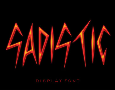 TF SADISTIC - Display Font