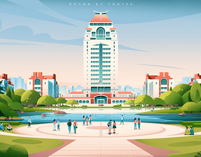 Xiamen University Illustration