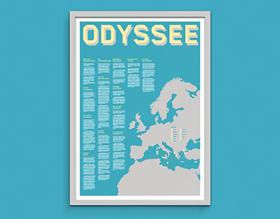 Odysseus Adventures - A typografical poster.