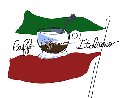 Caffè italiano illustrazione