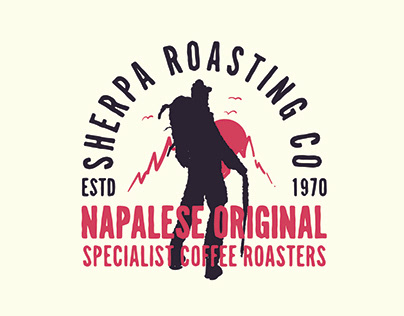 Sherpa roasting co. Brand design