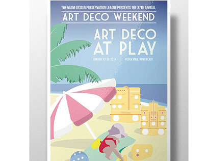 Art Deco at Play poster