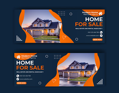Real Estate Facebook Cover Page Template