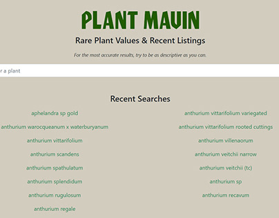 Plant Mavin