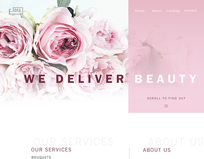 Design for the Flower Store website