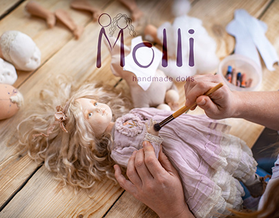 Molli handmade dolls - BRANDING