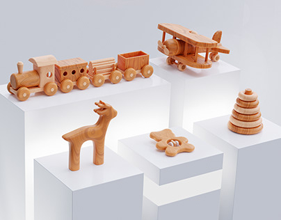Wooden toy store