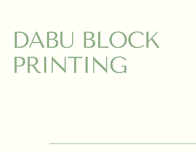CRAFT CLUSTER (Dabu Block Printing)